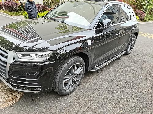 Miniatura 4 de 2PCS Black with Silver Running Boards Side Step Nerf Bar Fits for Nissan X-Trail Rogue T33 2021-2023