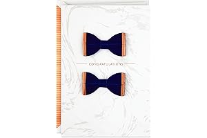 Hallmark Signature Wedding Card for Gay Male Couple (Bow Ties)