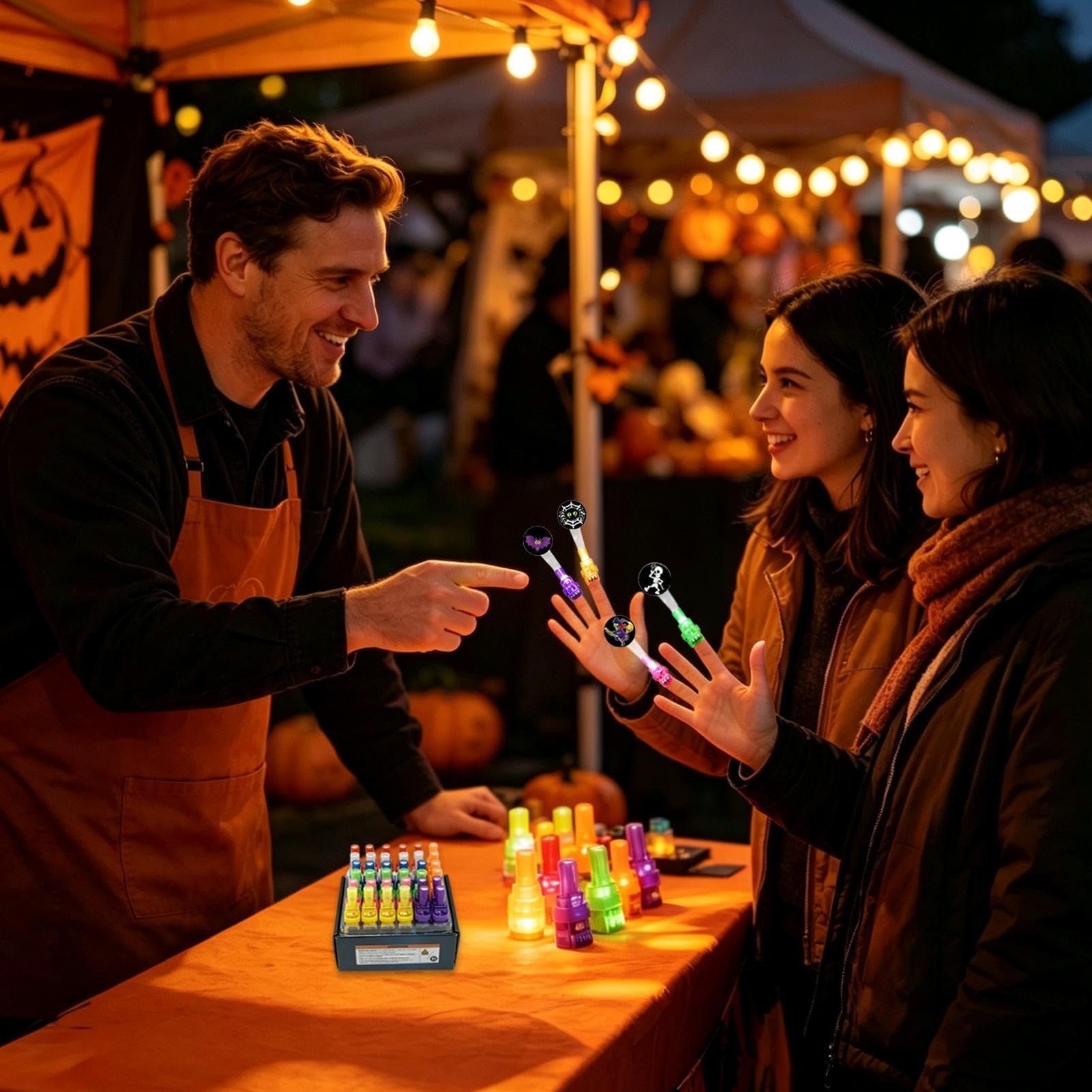 Amazon.co.jp: ハロウィン投影フィンガーライトLEDゴースト&パンプキン