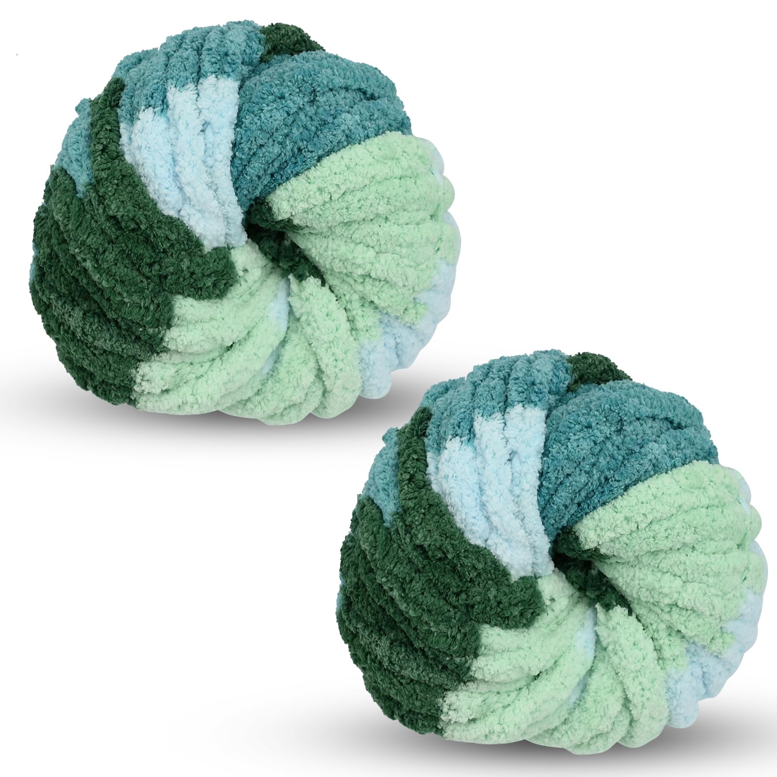 Chunky Wool Yarn 250g × 2