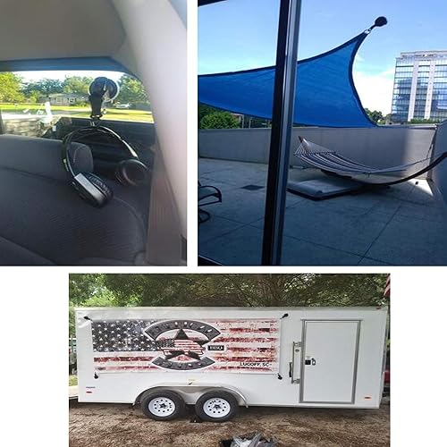 Miniatura 5 de Anclaje de ventosa resistente con gancho de seguridad, accesorio de lona de campamento como toldo lateral de automóvil, fibra de vidrio y epoxi SUPS