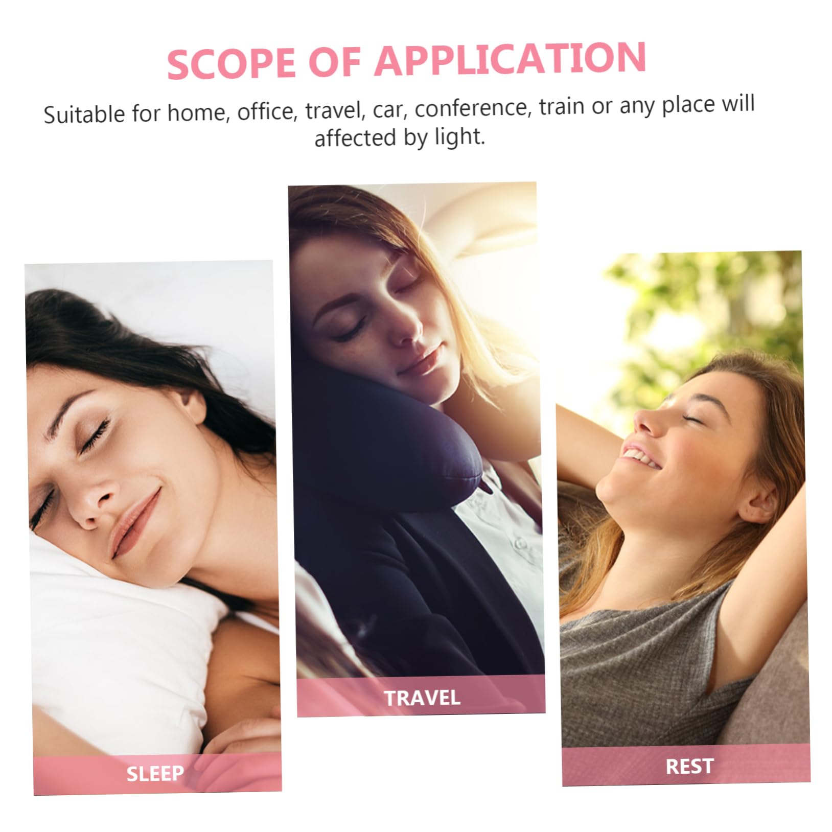Antifaz para Dormir Rosa de Silicona y Gel, Alivio Frío y Calor