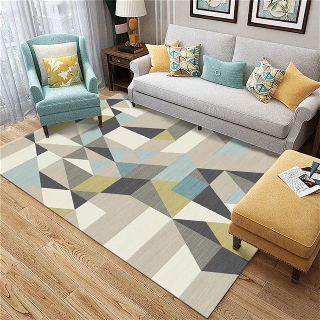 Tapis protection sol lavable contre les taches pour tapis salon