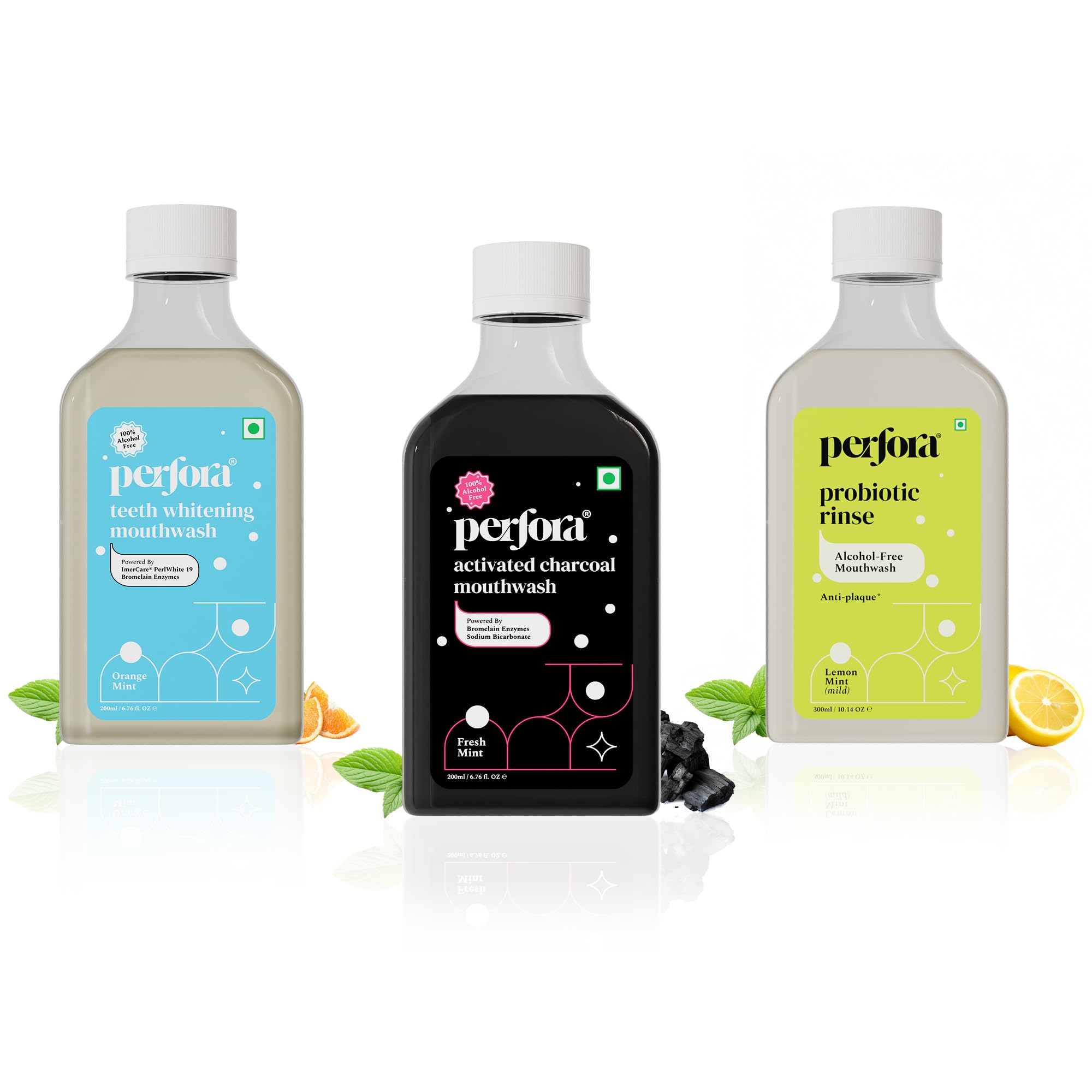 Perfora Mouthwash For Oral Care (600ml) - Buy 2 Get 1 Free | Alcohol-Free Mouth Wash Liquid With Probiotics, Hyaluronic Acid, & Vitamin C | Freshens Breath & Removes Germs | No Artificial Flavors-image-8