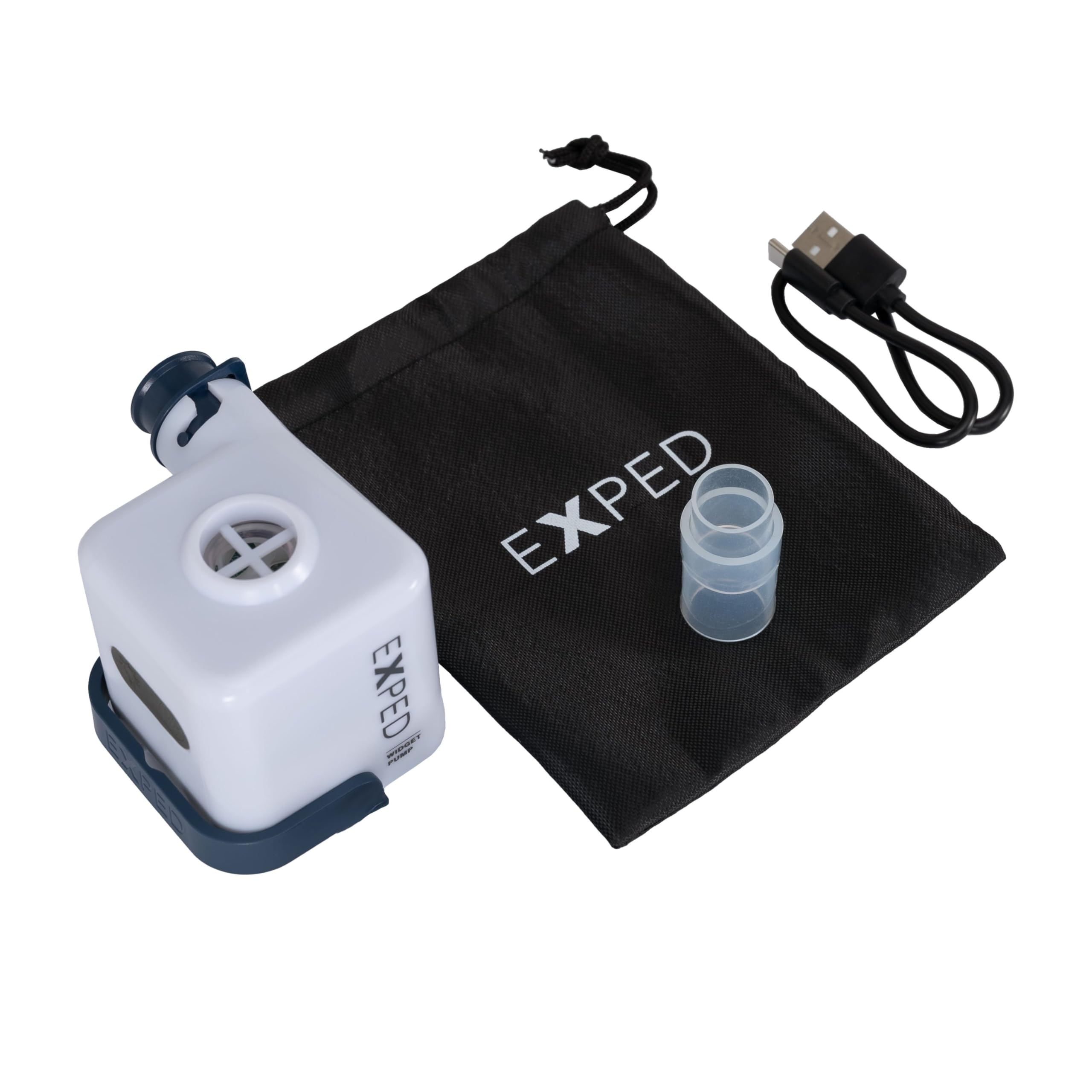 Exped Widget - Pompa per materasso ad aria, colore: Bianco