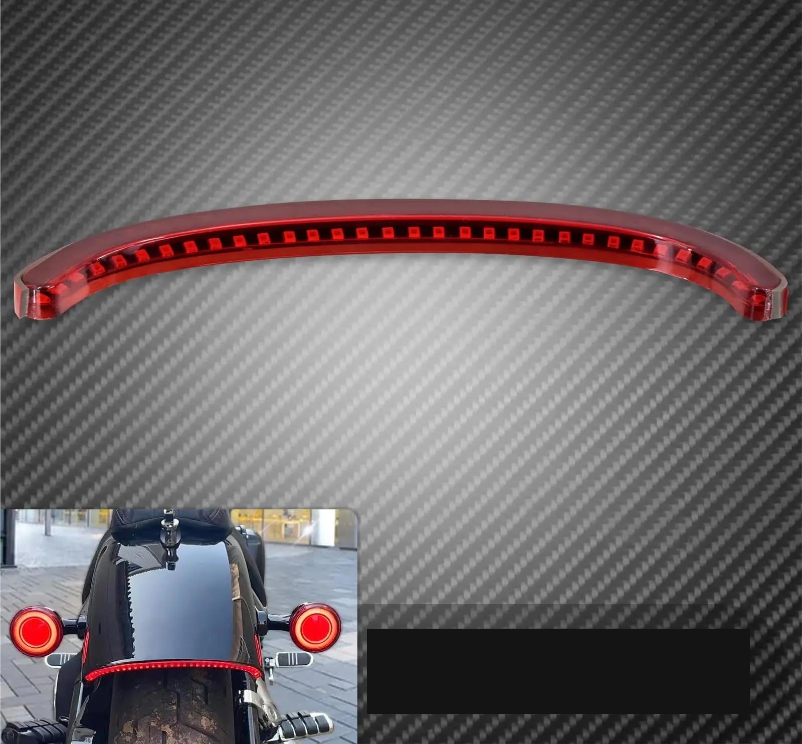 Luce Freno Posteriore Luce Di Freno Posteriore Per Moto LED Coda Indicatori Di Direzione Lampada Da Corsa Per Per Softail Per Street Per Bob Per FXBB 2018 2019 2021 2022