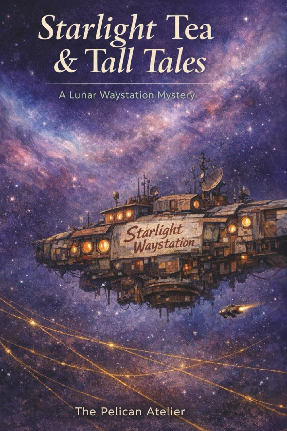 Starlight Tea & Tall Tales: A Cozy Science Fiction Mystery Set on a Lunar Waystation (The Hearthside Stories)