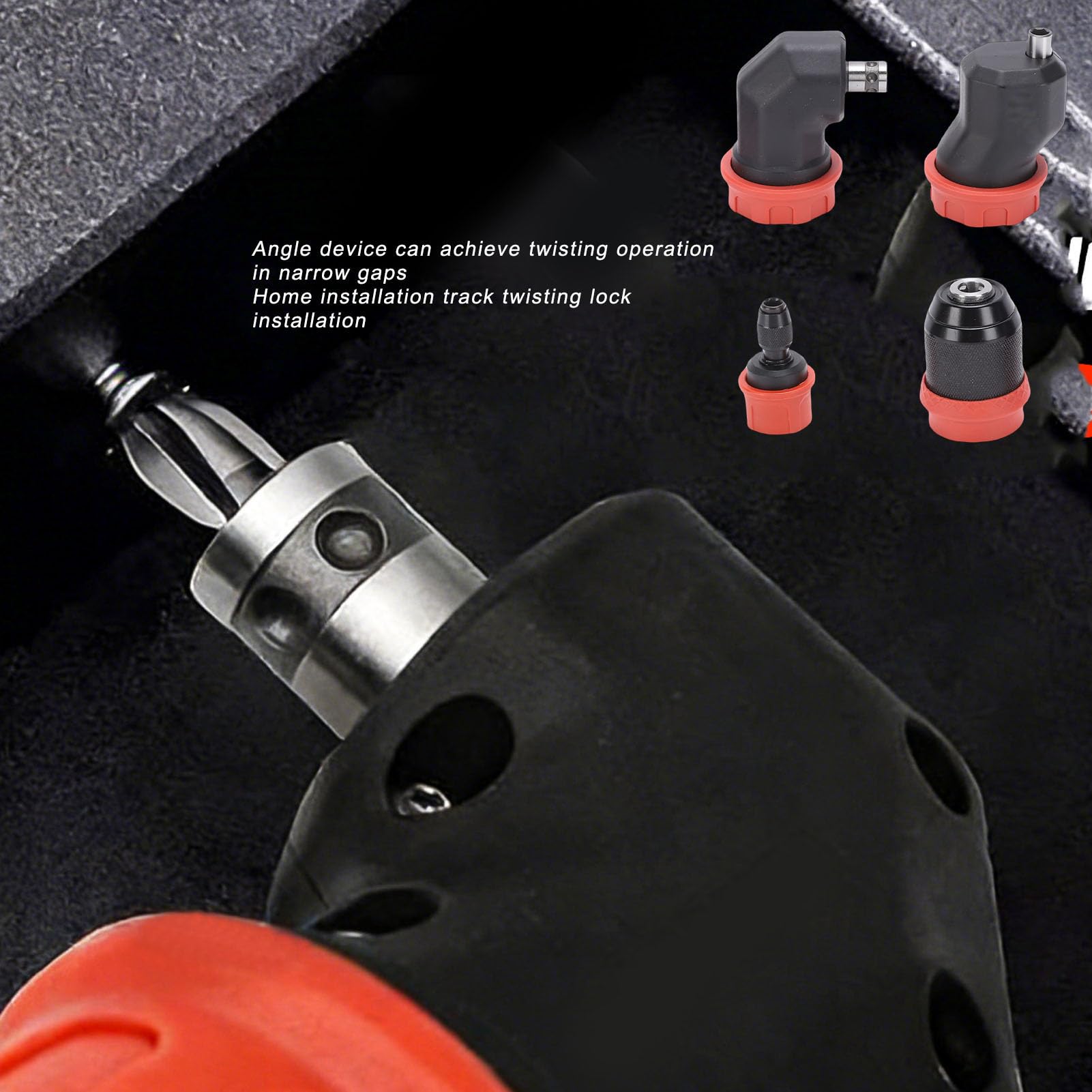 Trapano Senza Chiave Chuck, Adattatore Cacciavite Rapido Da 6,35mm Con Serraggio Automatico Da 4 Pezzi Strumento Di Conversione Compatibile Con Gambo Esagonale Da 1/4 Di