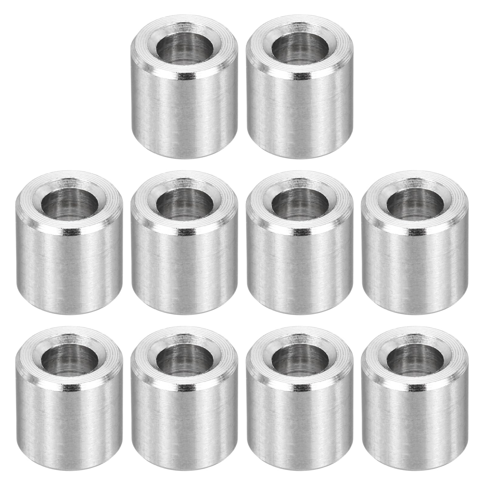 PATIKIL M4 Stainless Steel Spacers, 12Pcs Metal Spacer 4mm ID x 8mm OD x 8mm L Screw Standoff for 3/16" or M4 Screw