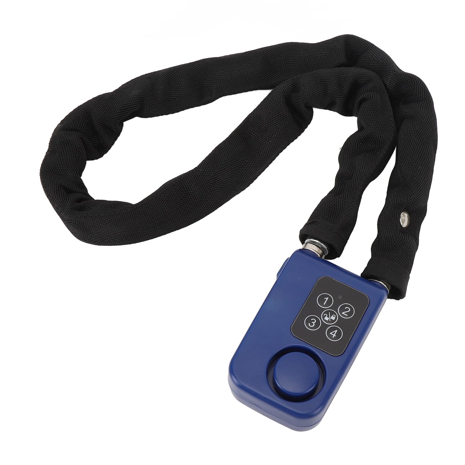 Blocco Bici Intelligente, Blocco Allarme Bici Anti -pressione a Bassa Potenza Avviso a 4 Cifre INDICATORE LED Resistente Al Furto per Moto (BLUE)