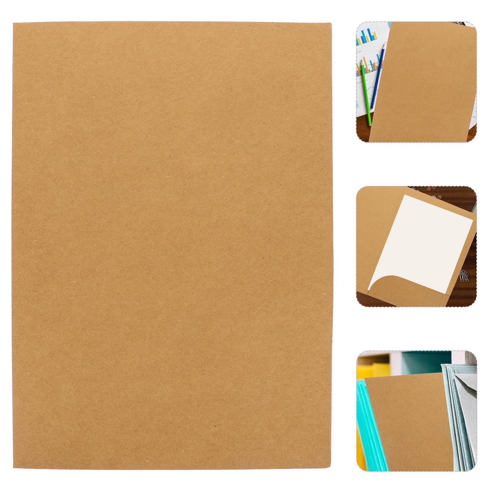 Carpeta de Archivos de Presentación A4 20 Piezas de Papel Kraft