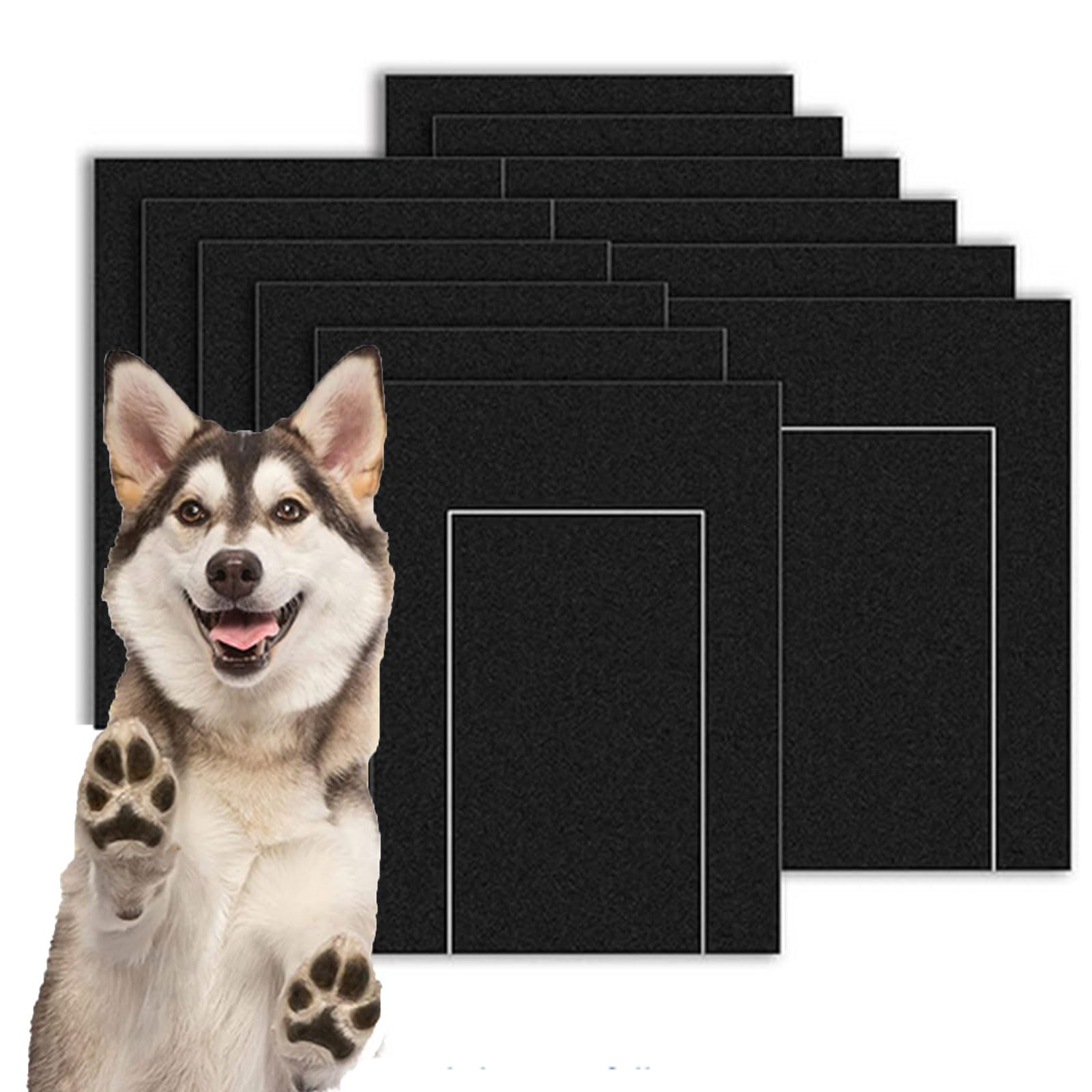 Wmzjnljy 10pcs 25x35cm Dog Nail Scratch Board Sandpaper Replacement Scratchboard Sheets Dog Scratcher Pad Replacement Sand Paper(Z153-10)