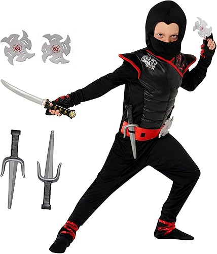Morph Costumes Kids Ninja Costume Ninja Costume For Boys Ninja Suit Halloween Costume For Kids