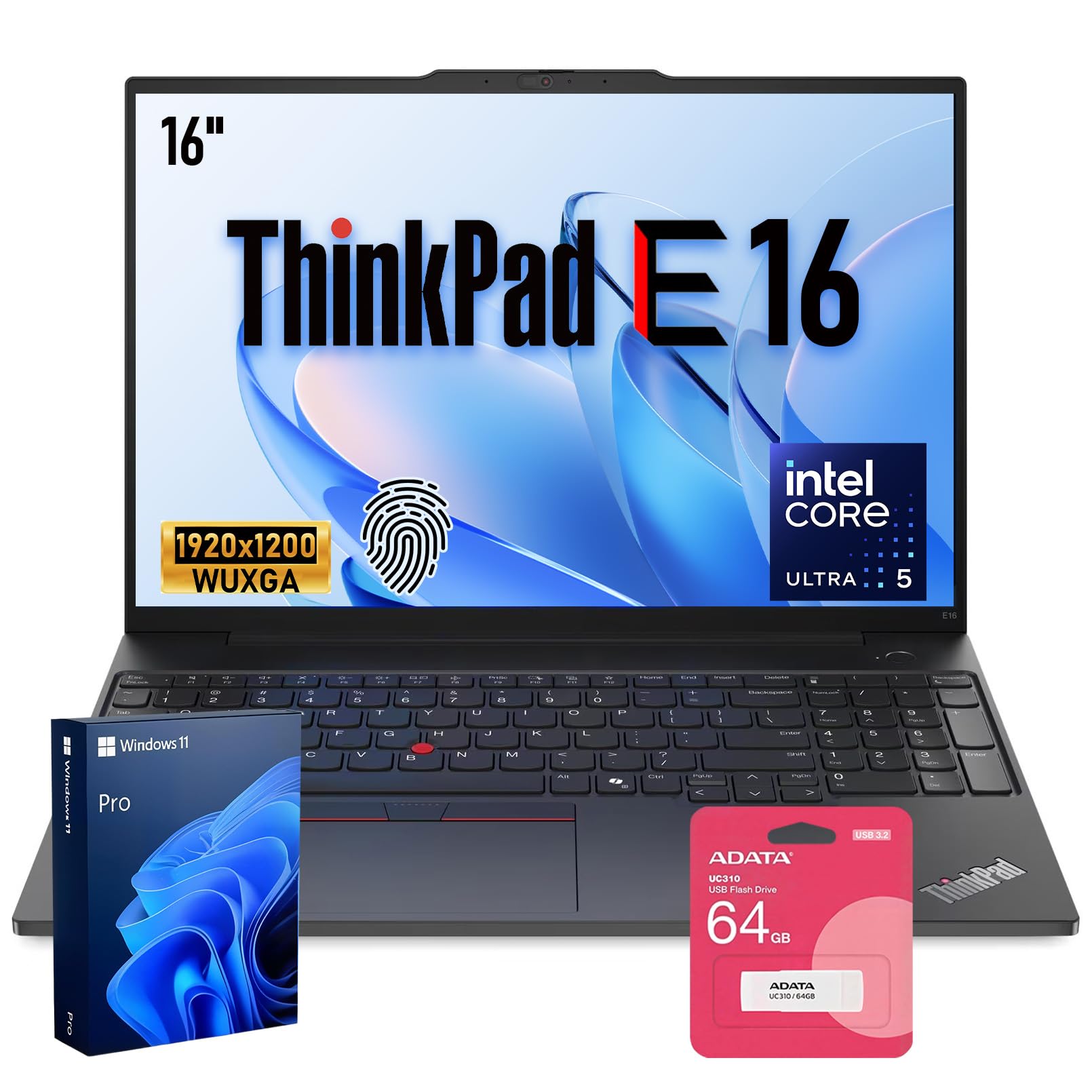 Lenovo ThinkPad E16 Gen 3 16" Intel Core Ultra 5 225H AI Business Laptop
