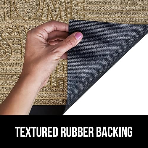 Miniatura 5 de Gorilla Grip WeatherMax - Tapete para todas las estaciones 100% impermeable, 47x35 pulgadas, goma natural duradera, resistente a manchas y