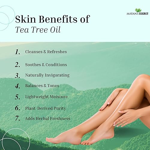 Miniatura 4 de Aceite esencial de árbol de té, 100% puro y natural, grado terapéutico, melaleuca australiana, enorme botella de vidrio de 4 onzas