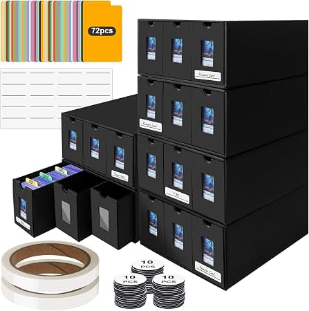 Amazon.com: ATPWONZ Trading Card Storage Box, 18000+ Cards Deck