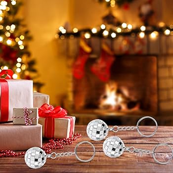 Amazon.co.jp: ミラーボールキーホルダー、ミラーボールキーホルダー