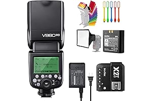 Godox V860II-C TTL HSS 1/8000s Camera Flash Kit with Trigger & Accessories for Canon Cameras