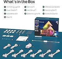 Vista 9 de Linkind Luces permanentes para exteriores, 100 pies con 72 LED triples, iluminación AI, RGBTW inteligente para luces de Navidad, tira de luces LED