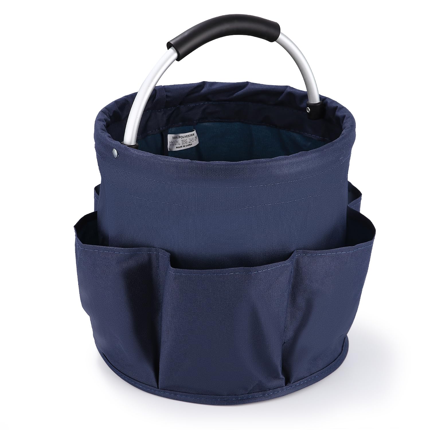 Organiseur de Nettoyage Multi-Poches Pliable 6 Compartiments Bleu