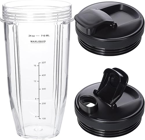 Miniatura 2 de Vaso licuador de repuesto de 24 onzas para Ninja BN401 BN751 BN801 BN800 BL450 BL456 BL480 Foodi SS401 SS101 TWISTi SS151 SS351 Vasos Nutri Ninja