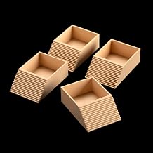 Ant Farm Waste Zone Dump Area Trays, Beige, 1.77 x 1.18 x 0.591 Inch, 4 Pack