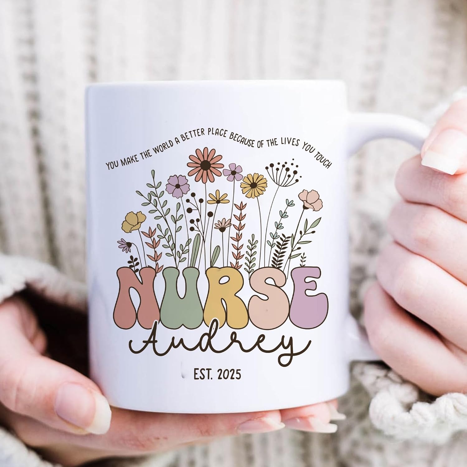 Nurse Mug, Personalized Graduation Nurse Gifts for Women, Mothers Day Appreciation Thank You Gifts for Daughter Sister Friends, Retirement Coffee Mug for Mom 11oz 15oz Coffee Cups - Image 6