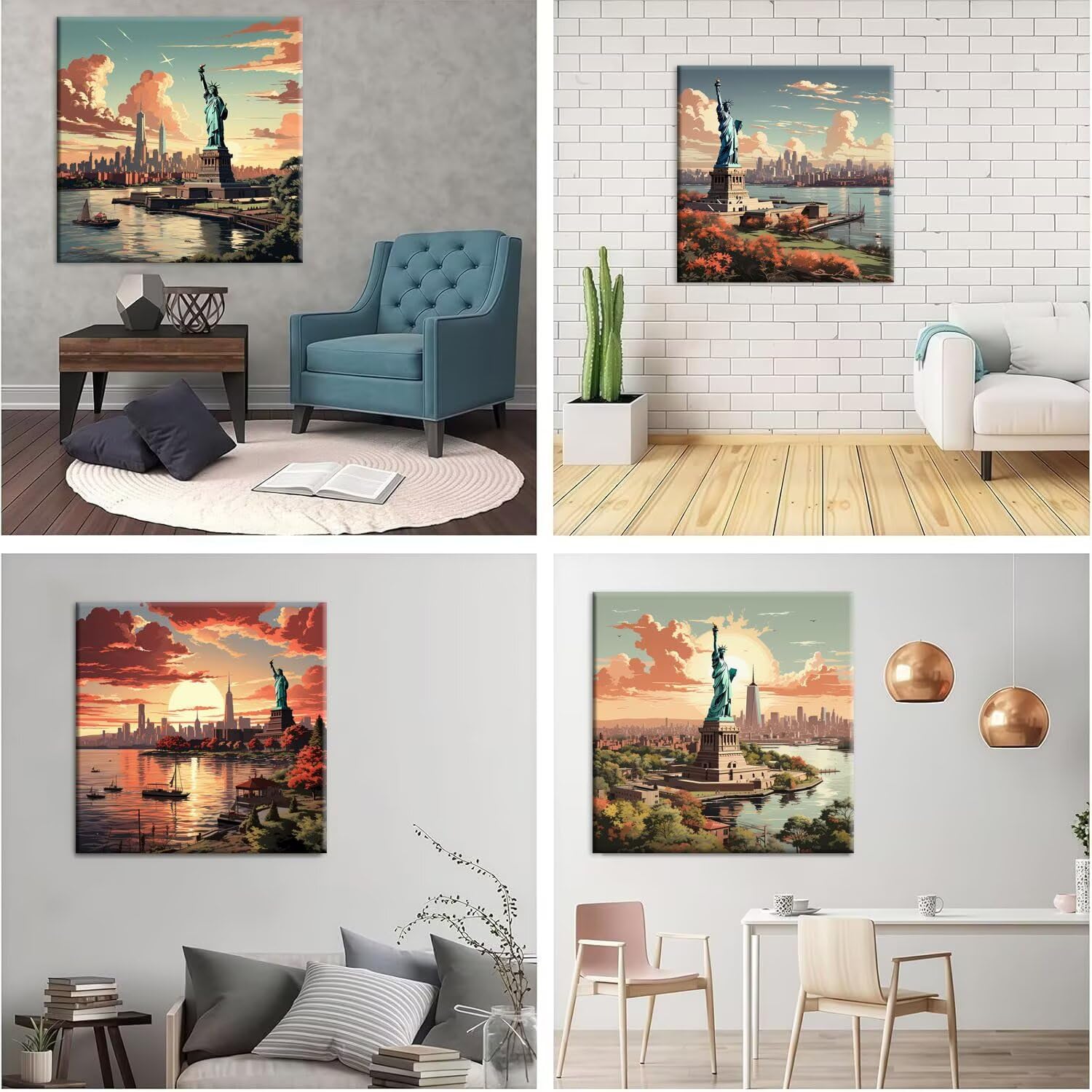 QIANLUOO La diosa de la libertad Pintar Diamantes Kit Adultos 60x60cm f-964