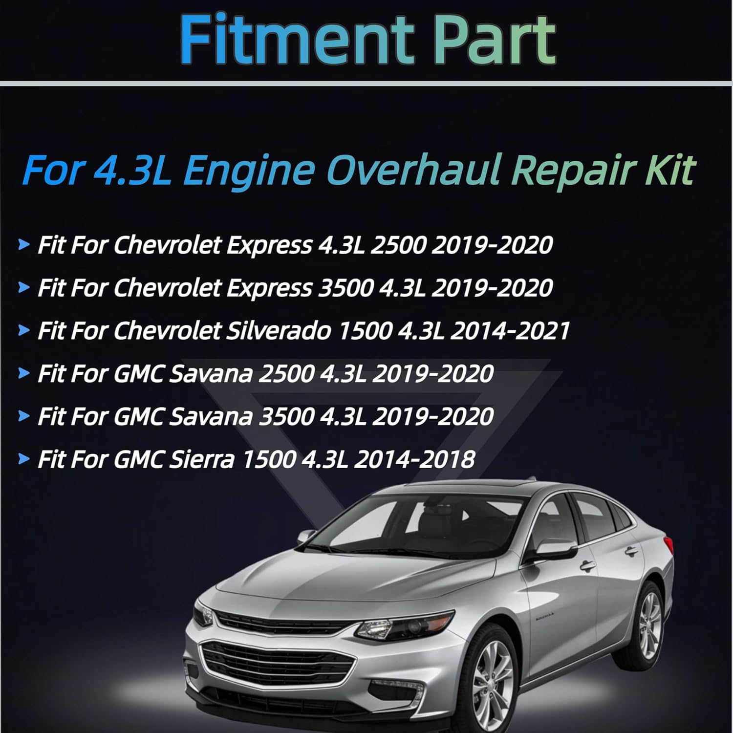 4.3L NON-AFM Lifters Camshaft Kit w/Timing Chain Kit Head Gasket Set Oil Pump Fit For Chevrolet Express 3500 Silverado 1500 GMC Savana 2500 3500 Sierra 1500 2014-2021 12630092