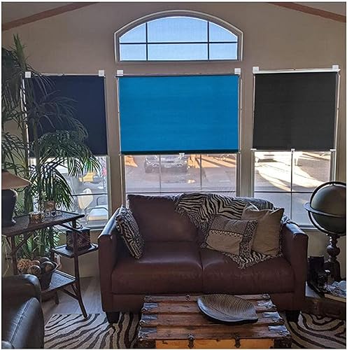 Miniatura 6 de Persianas inalámbricas con ventosas, persianas opacas para cubrir ventanas, persianas enrollables retráctiles, cortinas de automóvil sin