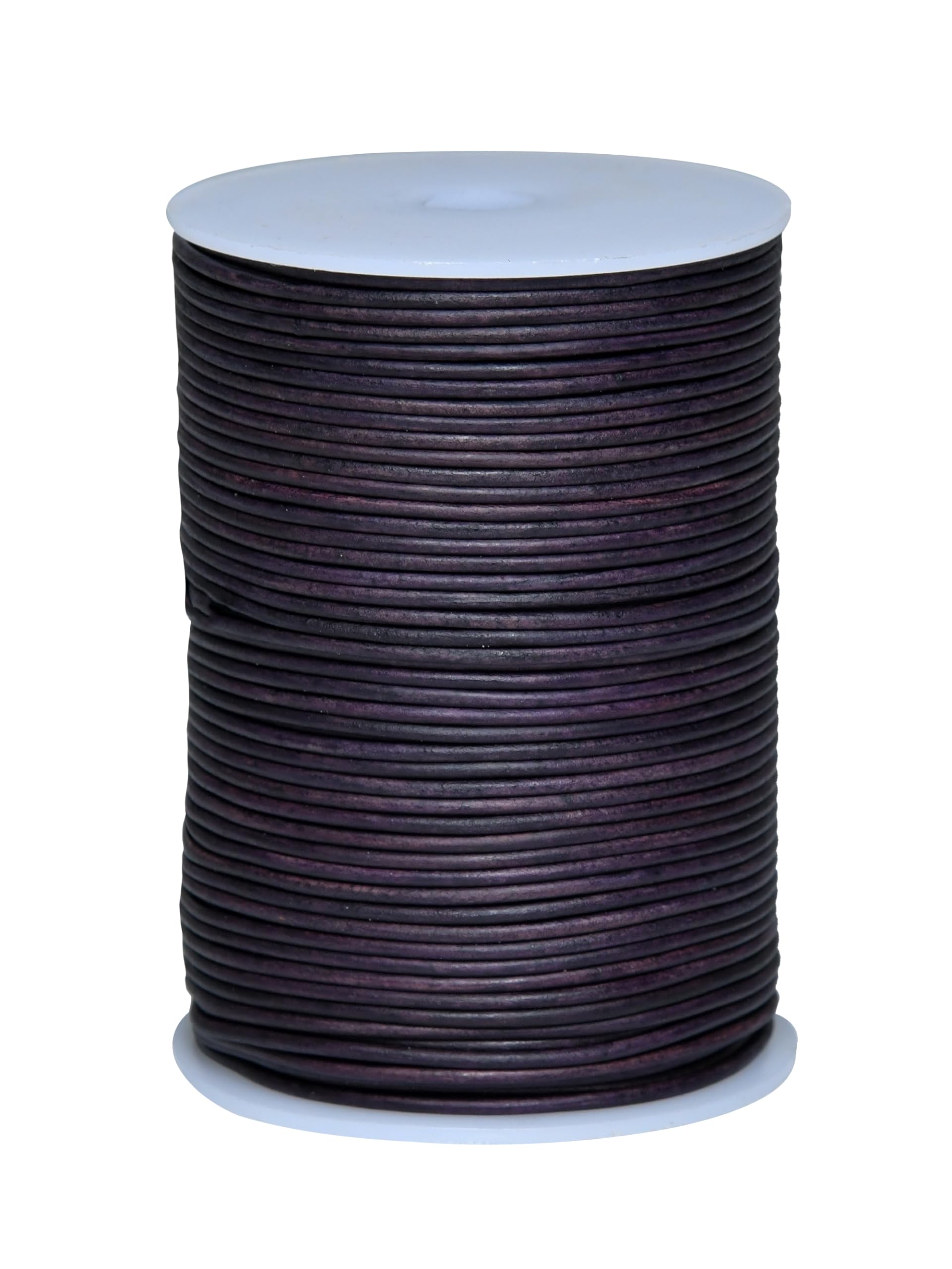 Cords Essentials Round Genuine Leather String Cord, Rope for Jewelry Making Necklaces, Bracelets, Kumihimo Braiding, Wraps
