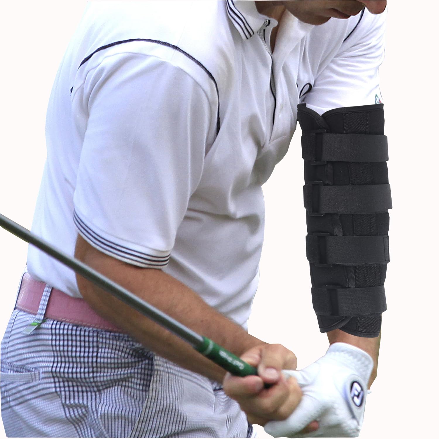 WIGERLON Straight Arm Golf Swing Trainer,Golf Swing Training Elbow Brace for Amend Chicken Wings and Correction Brace of Golf Swing