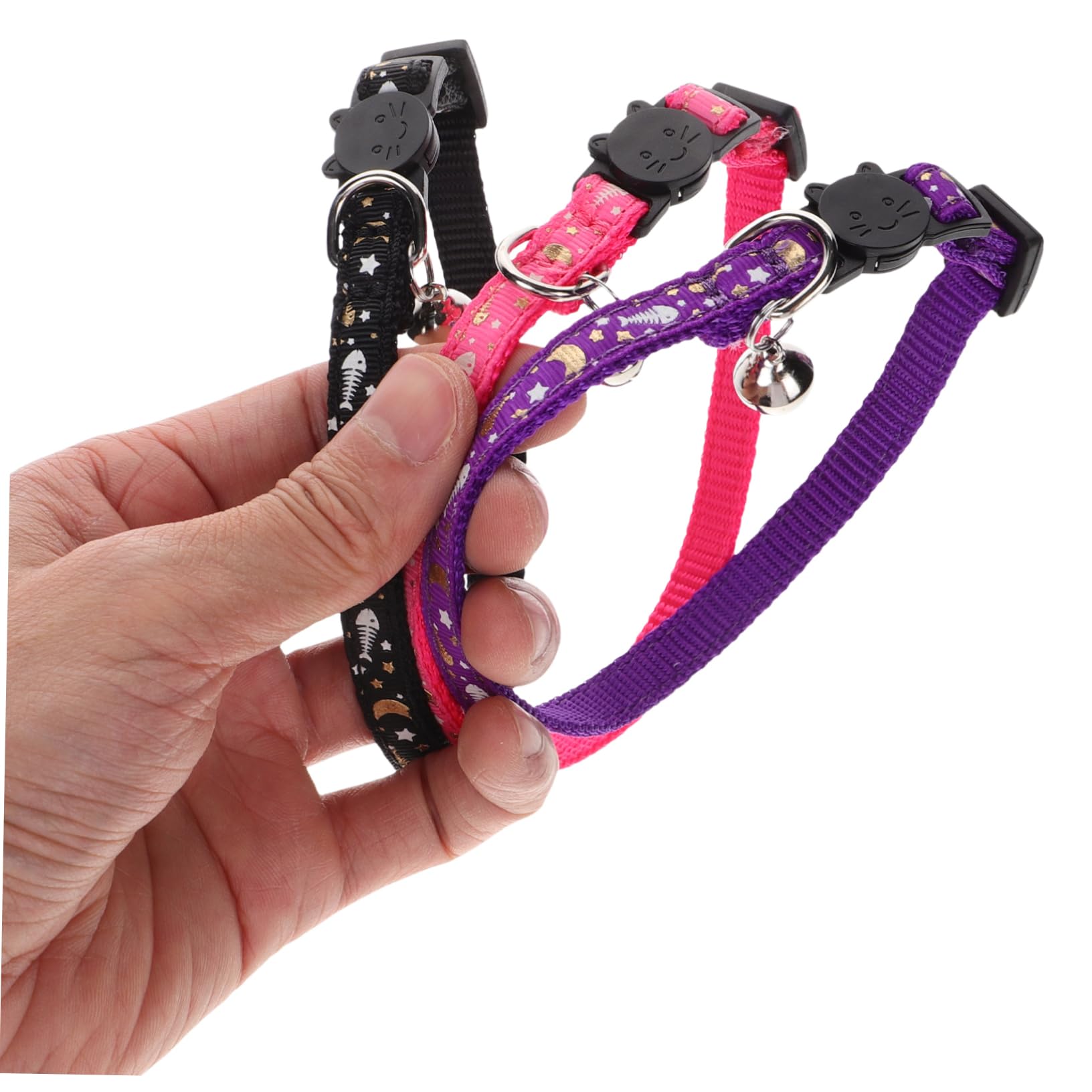 POPETPOP 9 STK Leuchtendes Katzenhalsband Dekoratives Katzenhalsband Katzenhalsbänder Katze Halskette Reflektierendes Hundehalsband Entzückendes Kätzchenhalsband Haustierzubehör Sanft Stoff