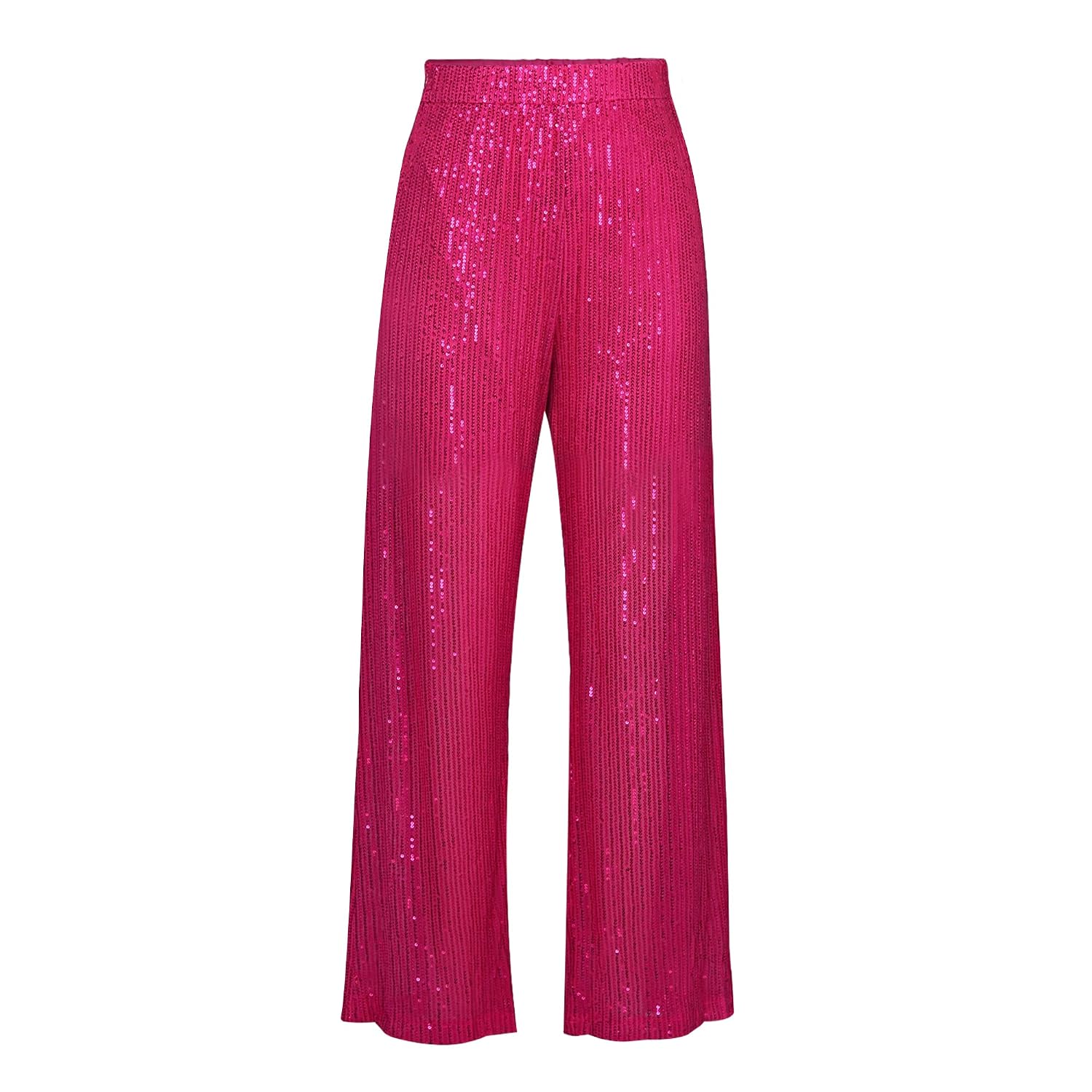 Women Sparkle Outfits Sequin Long Sleeve Blouse Shirt Top Glitter Long Loose Pants Bling Party Clubwear Streetwear, Pink P... - Review, Price and Buying Guide