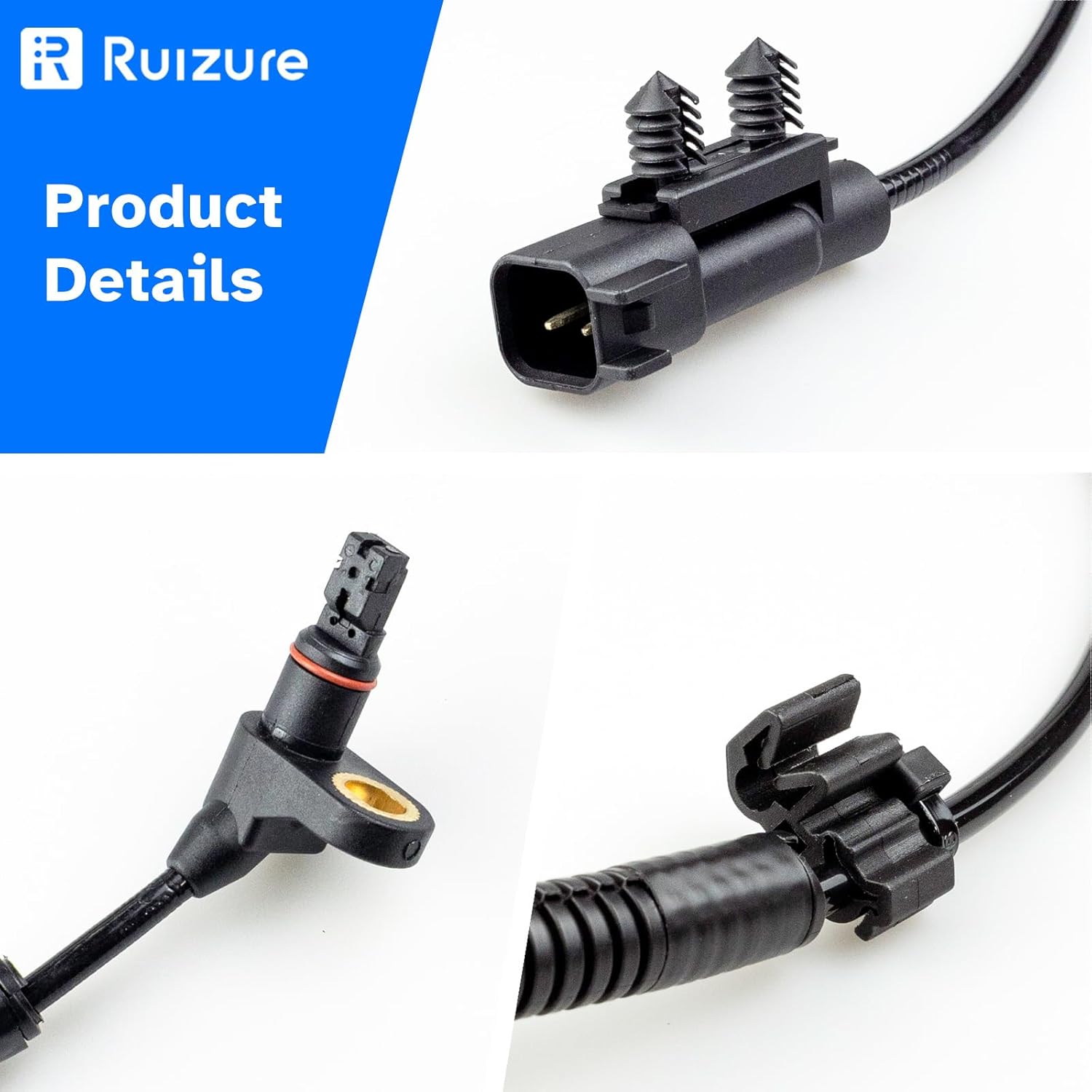 Front ABS Wheel Speed Sensor Left Right fit for 2008 2009 2010 2011 2012 Jeep Liberty, 2007 2008 2009 2010 2011 Dodge Nitro, Driver Passenger Side, ALS1916, 2pcs