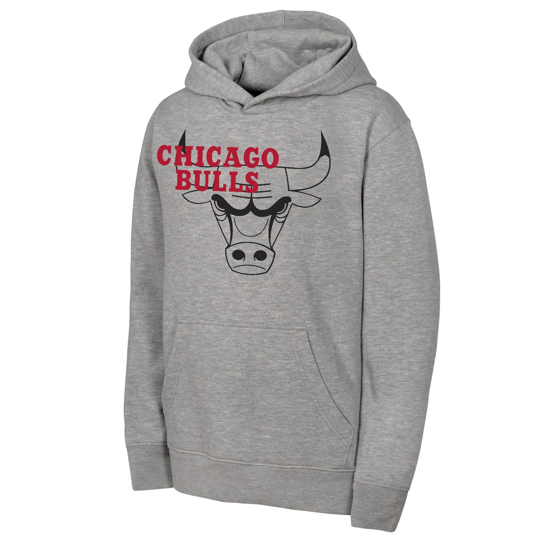 NBA Chicago Bulls Heather Grey Fleece Hoodie