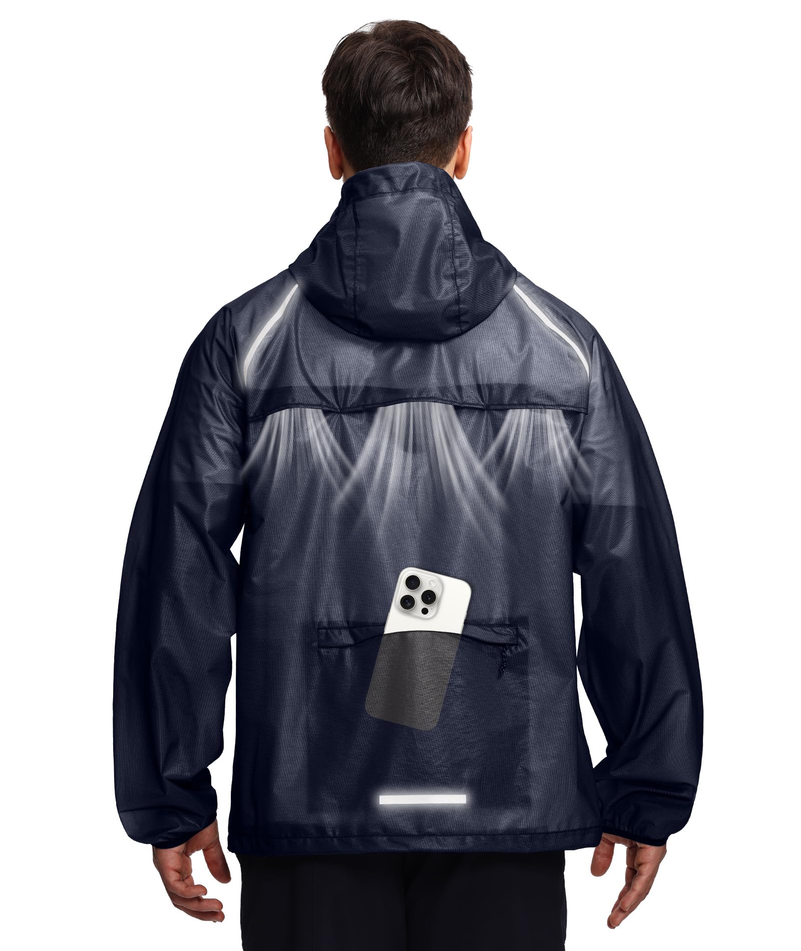SWISSWELL Men's Ultra Light Rain Jacket Breathable Raincoat for Cycling