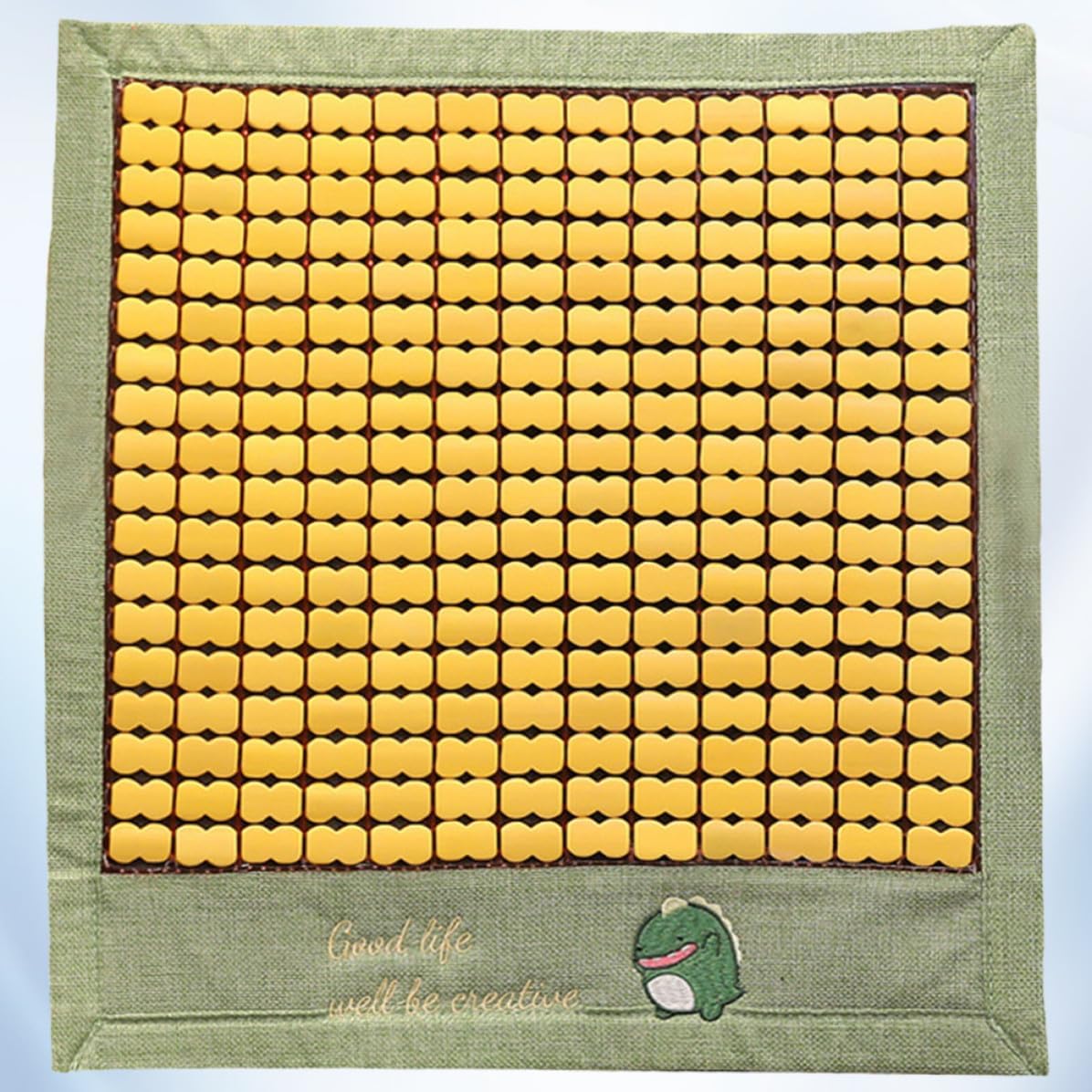 Mikikit Breathable Summer Cooling Mat Chair Pad for Drivers and Offices