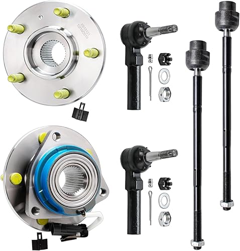 Miniatura 187 de Detroit Axle - Kit de cubos de rodamiento de rueda delantera de 6 piezas para Dodge Dart 2013-2016, Chrysler 200 2015-2017, 2 cojinetes de rueda