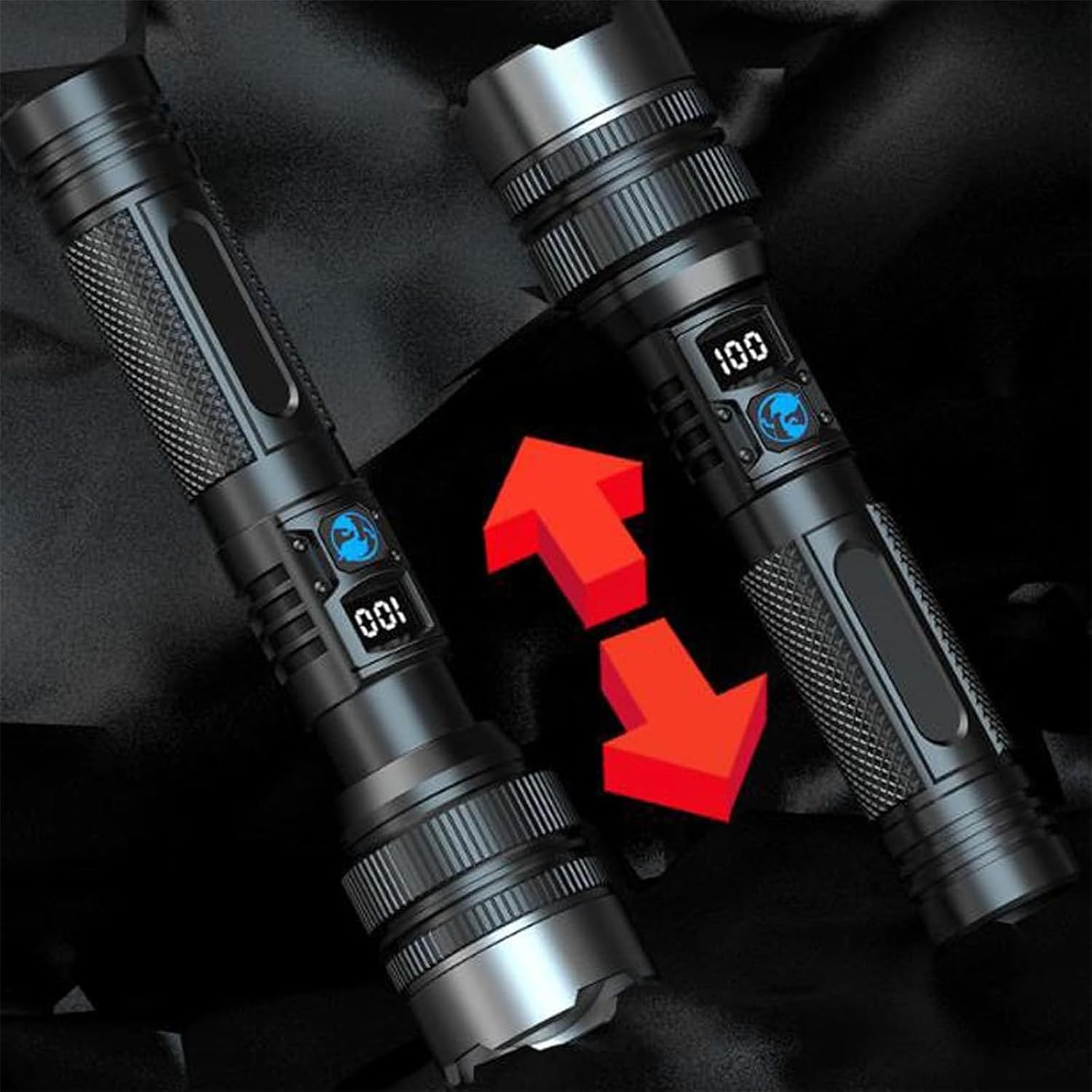Flashlight, 2025 The Survival Flashlights, Multifunctional Super Bright Long Distance Rechargeable Flashlights