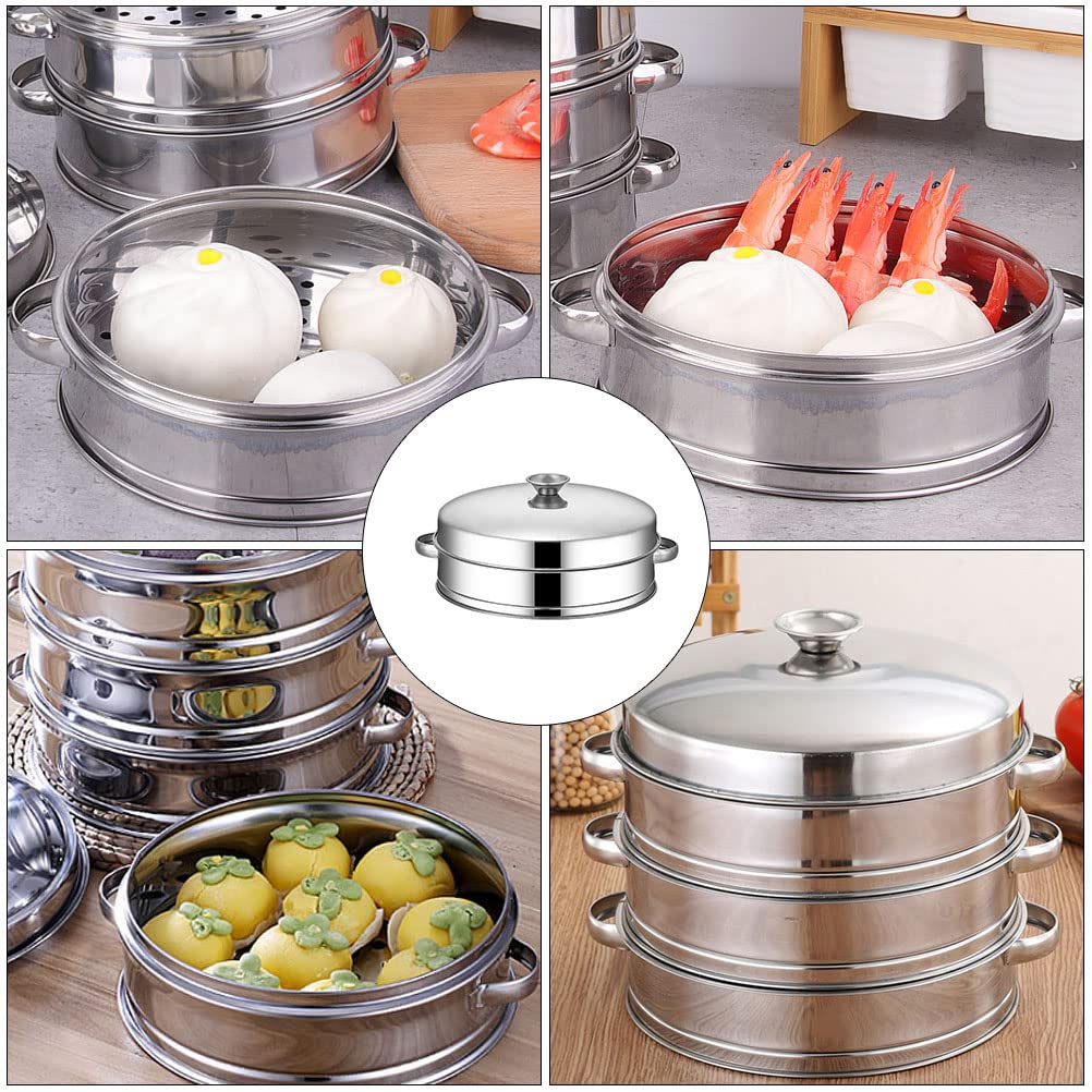 1 Set Steamer Steaming Food Basket Stainless Steel Steam Basket Kitchen Cooking Accessory Kitchen Steaming Rack Kitchen Cookware Food Steaming Basket Home Steam Food Supply