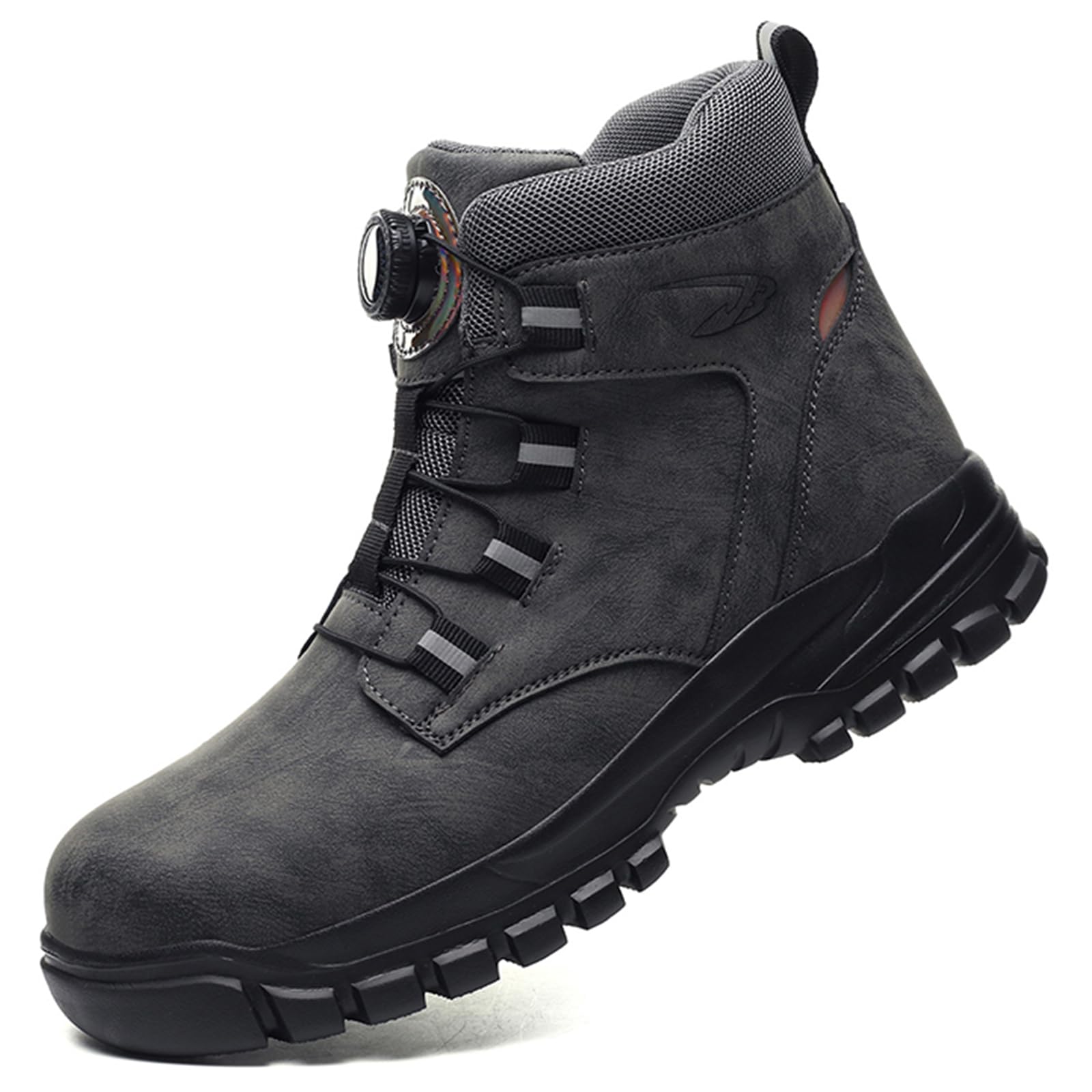 Botas de Seguridad para Hombre Impermeable Zapatos de Seguridad Ligero Zapatillas Trabajo Caña Alta Calzado Trabajo con Punteras de Acero