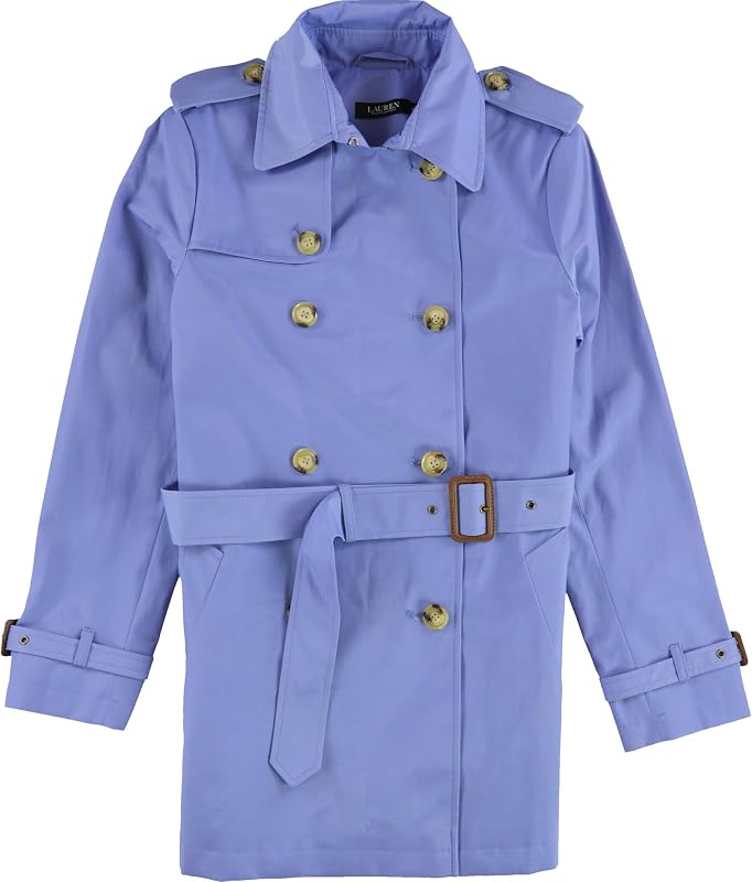 Ralph Lauren Womens Double-Breasted Trench Coat