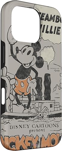 Miniatura 51 de Funda para iPhone 11 Pro Max Disney 100 Mickey Mouse Steamboat Willie Sound Cartoon D100