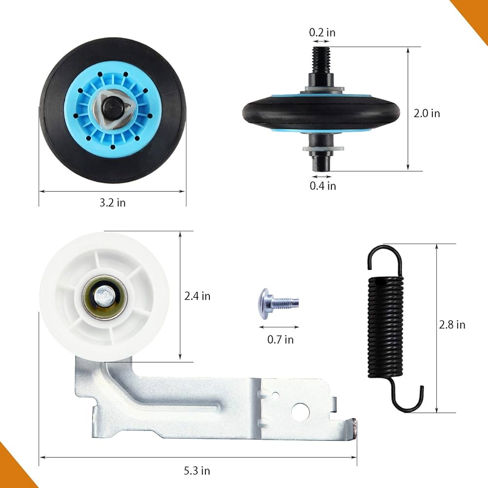 DC97-16782A ドライヤードラムローラー サムスン交換用部品