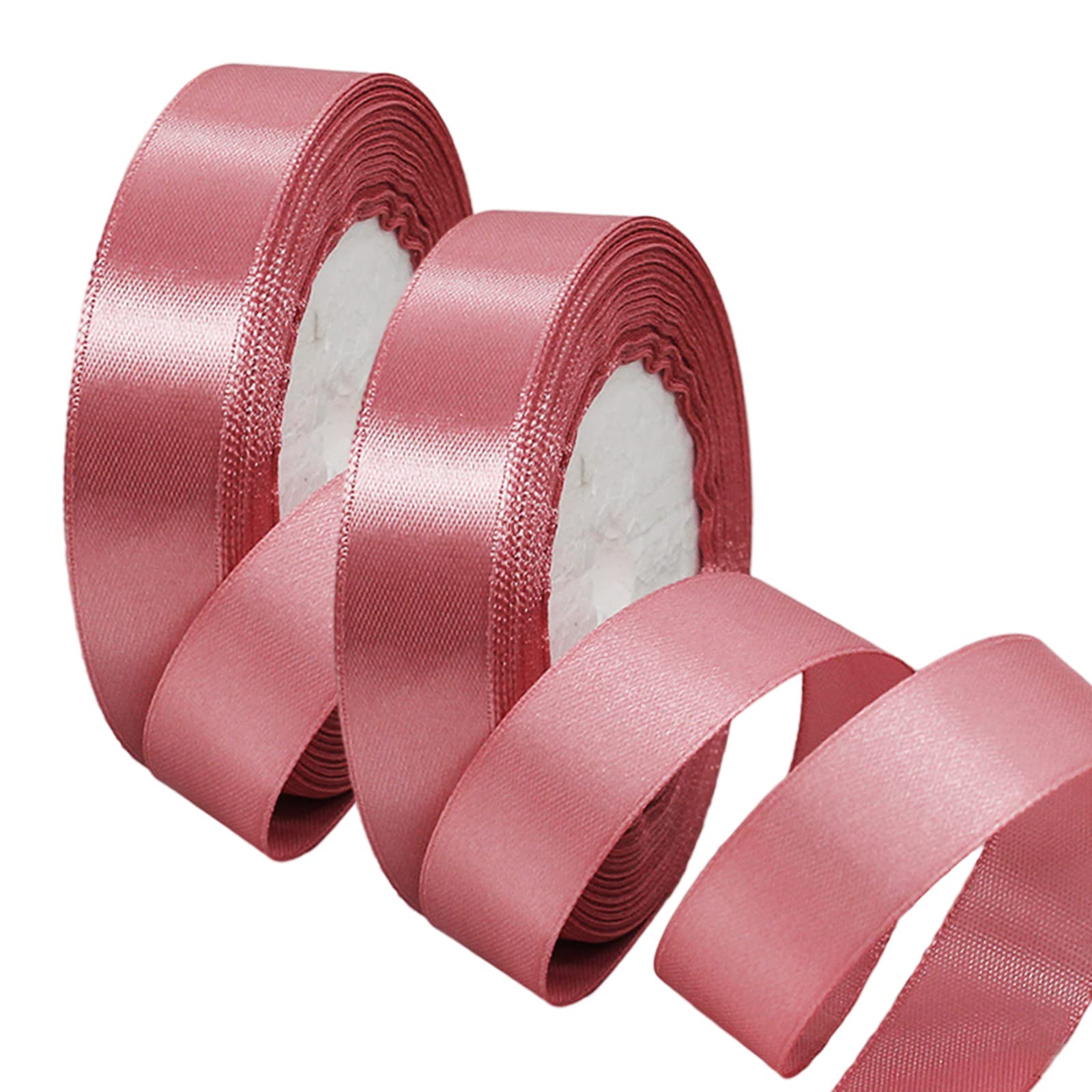 50mm Wide White Ribbon Thick Wedding Car Ribbon 22m, 2 inch Thick White Satin Ribbon for Gift Wrapping Wedding Car Christmas Birthday Cake Hair Bow Florist Bouquet Crafts Decorations — view 93