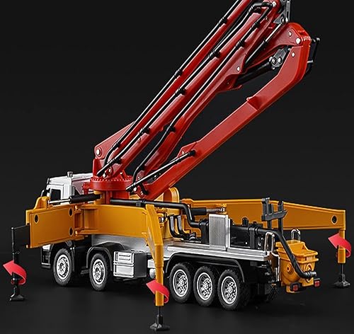 Miniatura 6 de Brachiosaur Camión bomba de hormigón para vehículos de construcción, juguetes de construcción, escala 150, camión bomba de hormigón fundido a