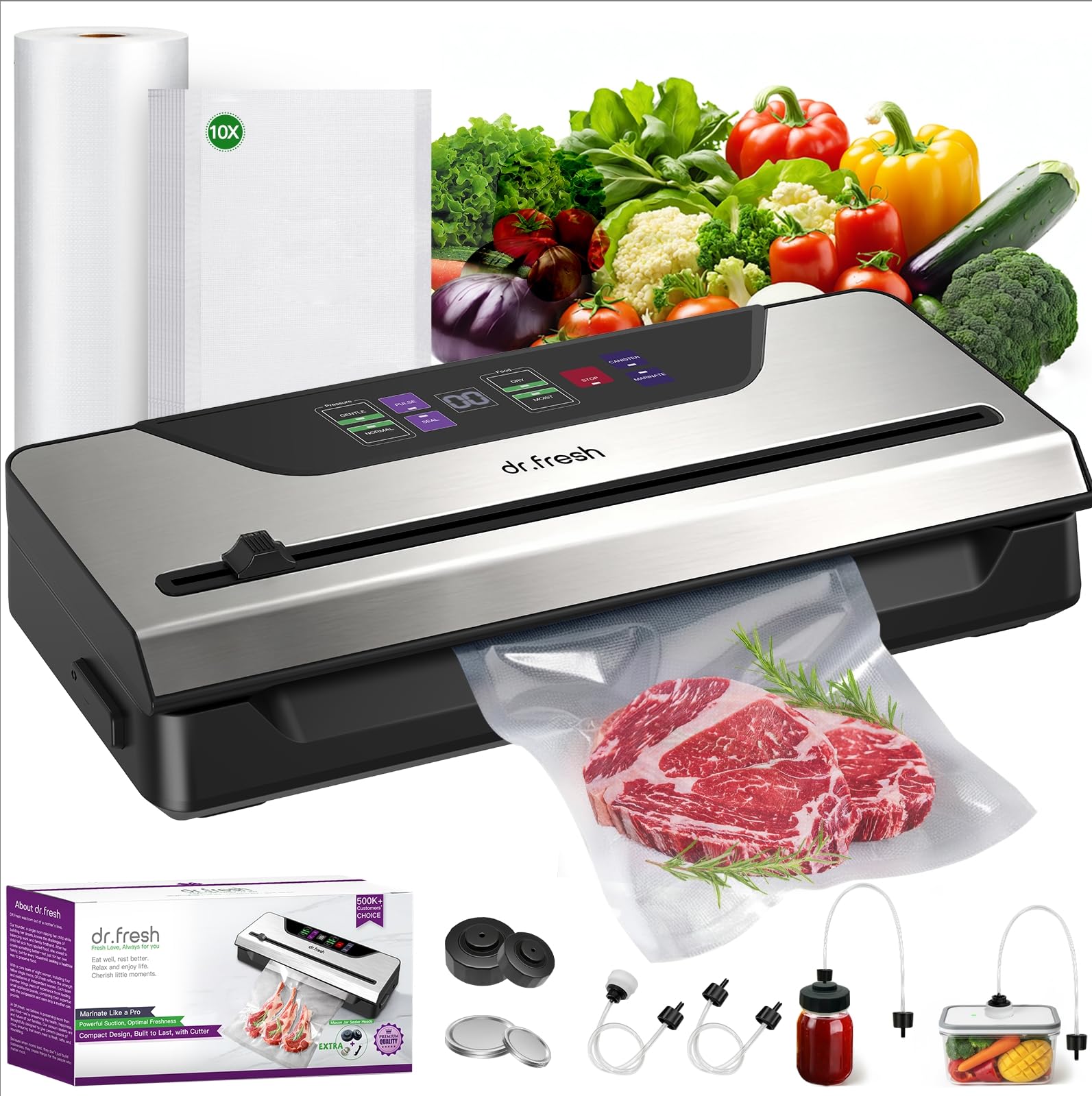 DR.Fresh 90Kpa Vacuum Sealer
