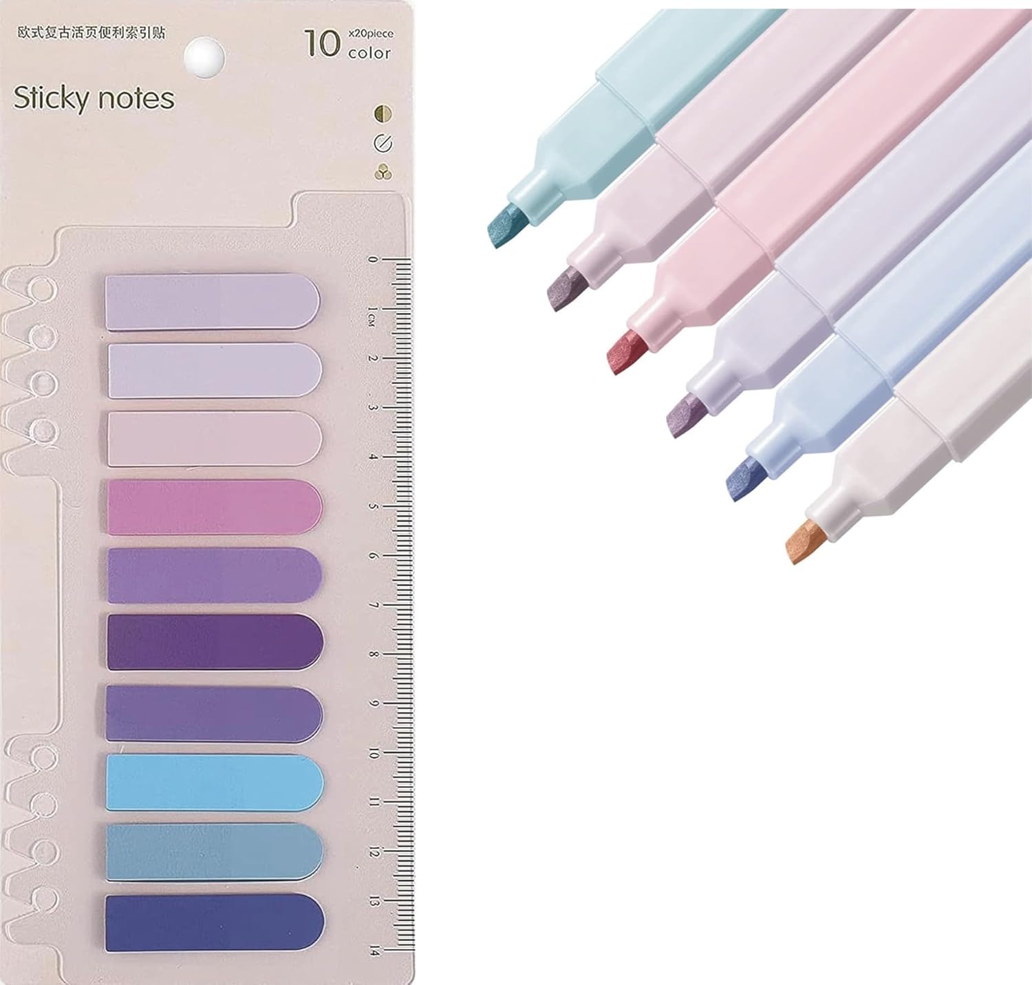 IMPRINT Pastel Highlighter Marker Pens, Retro Vintage Shade Markers, School & Office Supplies